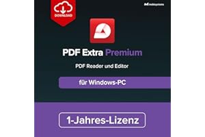MOBISYSTEMS INC. PDF Extra Premium | Umfassender PDF-Reader und Editor | PDFs erstellen, bearbeiten, zusammenfügen, kommentieren und signieren | Jahreslizenz | 1 Windows-PC |1 Benutzer [Online-Code für PC]