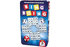 Schmidt Spiele 51454 Bing Boing, gra podróżna, wnieś do gry w metalowej puszce, normalna