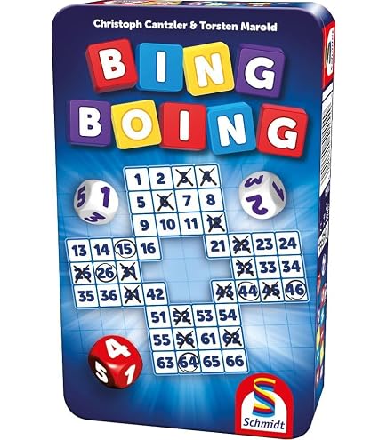 Schmidt Spiele Knapp Daneben Dice Game - Fast-Paced Number Game For 1-5 Players In Metal Tin
