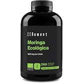 Moringa Oleifera Organic 1800 mg - Maximum Purity - 260 Vegan Capsules | Source of Vitamins &amp; Minerals - No Additives, Gluten