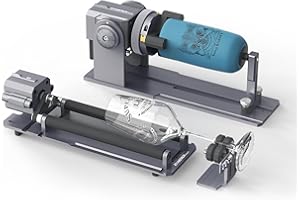 ATOMSTACK Maker R1 PRO Laser Rotationswalze, Laser Rotary Roller 4 in 1 für Lasergravierer, für Unregelmäßige Sphärische Zylindrische Objekte, für ATOMSTACK A5 Pro A10 Pro A20 Pro A6 Pro A12 Pro