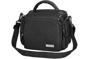 UBORSE Custodia per Fotocamera SLR con Tracolla, Borsa Digitale Compatte Piccola, Borse per Reflex Fotocamere Mirrorless Protezione