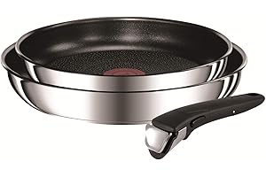 Tefal Ingenio Preference 3 Pieces Poêles, Inox, 24/28 cm