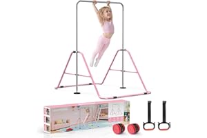 LANPOPO Faltbare Gymnastikstange für Kinder mit elegantem Geschenkbox-Design, Robuste & Sichere Trainingsstange aus Heavy-Duty-Stahl, Stabil Geburtstag und zu Feiertagen