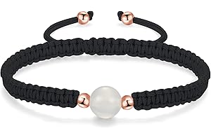 JENDEAR SHINE Bracelet Tressé en Agate, Bracelet Corde Réglable Dames Filles, Cadeaux D'anniversaire de Couple D'amitié