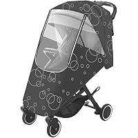 Housse De Pluie Universelle Poussette - Étanche Et Anti-vent - Fenêtre Transparente - Matériau EVA Safe