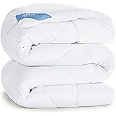 CozyLux Couette Tempérée 140x200 cm pour Lit 1 Personne, Édredon 300GSM pour 4 Saisons, Couverture en Microfibre pour Hiver e