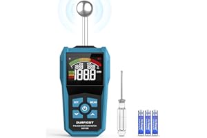 Feuchtigkeitsmessgerät，DURFICST Feuchtigkeitsmesser mit Farb-LCD und Akustischem Alarm，Geeignet für Alle Baustoffe, Holz, Wände, Putz, Mauerwerk,20-40 mm Analysetiefe
