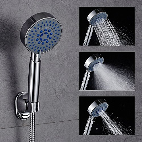 Auralum® Handbrause Dusch Set Regenbrause Brauseset Duscharmatur + Schlauch Wandhalterung - 7