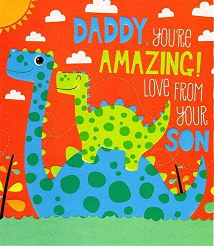 Daddy From Son Father's Day Card Cute Jolly Creatures Range Greeting Cards