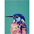 Maxwell & Williams Pete Cromer Bird Tea Towel, Azure Kingfisher Print, 100% Cotton, 70 x 50 cm GX0026