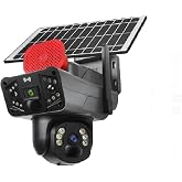G&uuml;neş Panelli &Ccedil;ift Lensli PTZ Kamera, Hem Sım Kart Hem E Sımle &Ccedil;alışan 4G/Wi-Fi Bağlantılı, 355&deg; Pan&Tilt Hareket, Hareket Se