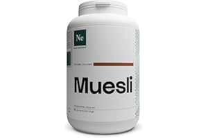 NUTRIMUSCLE Nutrielement - Muesli Chocolat - 1kg - Collation Protéinée - Flocons d'avoines Bio - Sans Sucre Ajouté - Petit-déjeuner sain - Riche en Fibres