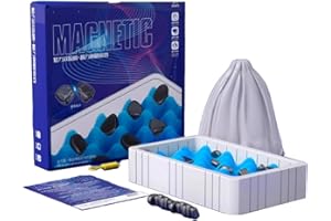 CLUHERTVY Magnetische Schachspielsteine, Battle Educational Checkers Pebbles, tragbares Schachbrett - Partyzubehör für Familientreffen und Reiseschach-Set (Schwamm Modell)