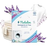 Natulim - Detergent Strips for Washing Machine - 40 Washes (Lavender) | Includes Softener, Eco-Friendly, Hypoallergenic, Made