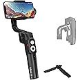 MOZA - MINI S Mini-S, Foldable Extendable 3 Axis Smartphone Gimbal, One-Button Zoom, Focus Control, Quick Playback, Hyper-Lapse, Black