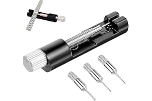 Debbery Watch Link Removal Kit with 3 Extra Pins, Portable Link Remover Kit for Watches, Watch Strap Removal Tool for Watch Repair, Watch Bracelet Adjustment, Watch Strap Replacement and Resizing