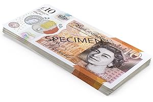 SCRATCH LOVER Scratch Cash 100 x 10 Libras Esterlinas Dinero para Jugar - Paquete para Video, Casinos de Ficción, Cabina de Fotos, Regalos