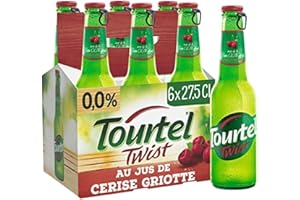 Tourtel Twist Bière Sans Alcool Parfum Cerise, 6 x 275ml