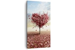 ARTTOR Lienzos decorativos 55x100cm Cuadro Sobre Lienzo Moderno Vertical Abstracción otoño árbol hoja Grande Dormitorio Cuadros Pared Imágenes Cuadros Decoracion Salon Wall Art Prints Decor PA55x100-2609