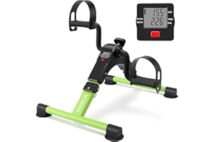 MOMODA Pedalier Mini Velo D Appartement pour Bras Et Jambes Formateur Exerciseur avec Moniteur LCD