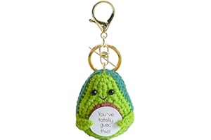 FANCYWUXI Positive Kartoffel Pocket Hug, Lustige Gestrickte Kartoffel mit Schlüsselanhänger, Mini-PlüSch Figuren Positive Kartoffel Puppe, Geschenk Für Freund