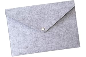 Guangcailun A4 File Paper Folder Felt Envelope Documents Holder Paper Briefcase Portfolio Case Office School Stationery