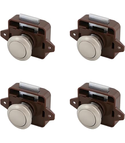 HETTICH Meubelslot Push-Lock maxi bruin-zilver kopen HETTICH Meubelslot Push-Lock maxi bruin-zilver kopen