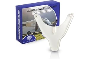 LOYKA Odpływ wody kondensacyjnej biały – 96 mm odstęp między otworami TRUMA ALDE – odpływ wody kondensatowej do przyczepy kempingowej – akcesoria do przyczepy kempingowej – odpływ do pokrywy komina i
