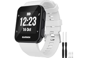 TopPerfekt Strap Compatible with Garmin Forerunner 35, Soft Silicone Replacement Watch Band Strap for Garmin Forerunner 35 Smart Watch, Fit 5.11-9.05 Inch (130-230 mm) Wrist