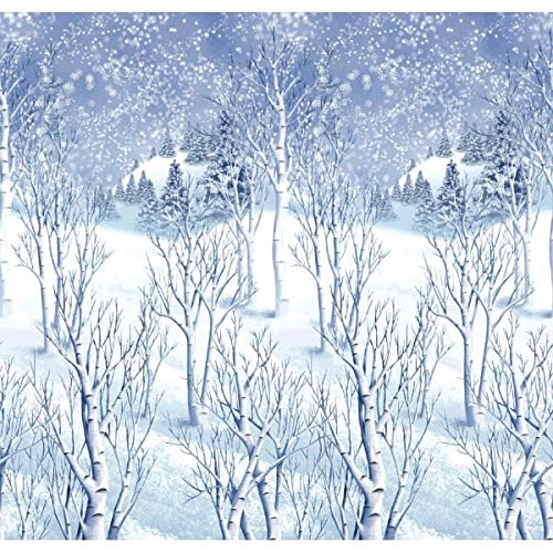 Amscan International Scene Setter Room Roll Winter Wonderland Decoration Set