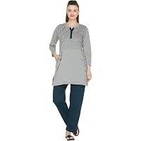 Duchess Women's Cotton Long Length Printed Night Suit Set L-2XL