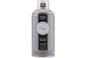 FLEUR DESIGNER'S PAINT FLEUR Spray Vernice Chalk Paint, Extra Opaco, all' Acqua senza Odore, MultiSuperficie, 300 ml F11 Greige, Effetto Gesso, Shabby Chic Vintage, per Mobili, per Interno - Esterno