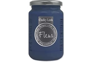 FLEUR DESIGNER'S PAINT | Pittura ad Acqua, Effetto Gesso Naturale, Extra Opaca, Fleur Chalky F66, Colore Trendsetter Blue, Made in Italy, Formato da 330 ml
