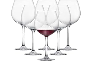 SCHOTT ZWIESEL Coupe de Bourgogne Classico (lot de 6), verres à bourgogne classiques pour le vin rouge, verres en cristal Tritan résistant au lave-vaisselle, fabriqué en Allemagne (art. n° 123655)