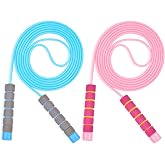 Flintronic Skipping Rope for Children, Soft Jump Rope and Free Adjustable Rope, Adjustable Length, Soft Foam Non-Slip Handle