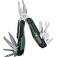 Bosch 16 in 1 Multi-Tool (Multi-Tool for DIY, Outdoor and Camping, Stainless Steel, Locking Function, Soft Grip, 16 Functions: Pliers, Screwdriver, Knife, Saw, etc.)