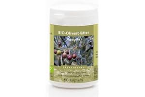 ‎WELTECKE Weltecke Bio-Olivenblattextrakt Kapseln vegan | In Deutschland hergestellt & kontrolliert | Olivenblatt Kapseln mit 300 mg reinem Olivenblätter-Pulver | 100% pflanzlich & gelatinefrei | 50 Stück