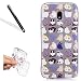 Produktbild Galaxy J5 2017 Hülle,Galaxy J5 2017 Transparent Hülle,Leeook Kreativ Schön Funny Katze Painted Entwurf Ultra Dünn Schlank Weich TPU Rubber Schutzhülle Transparent Handyhülle Crystal Clear Silikon Durchsichtig TPU Bumper Case Cover für Samsung Galaxy J5 2017 + 1 x Schwarze Eingabestift-Cats