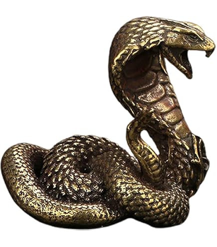Jahr Der Schlange-Statue – Harz, Ca. 7,5x6x9,5 Cm, Chinesisches Neujahrs-Dekoelement