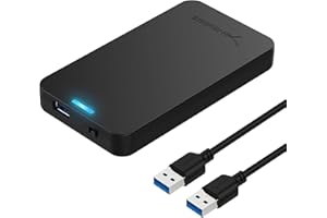 SABRENT Boitier Disque Dur 2.5, Rapide 5Gbps Boitier SSD Externe pour HDD 2,5" Pouces, Adaptateur SSD vers USB 3.0, Lecteur Disque Dur, sans Outils, Supporte UASP, câble USB Inclus (EC-UASP)