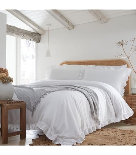 Serene Cavali Pinsonic Bettbezug-Set, Kingsize-Bett, Weiß