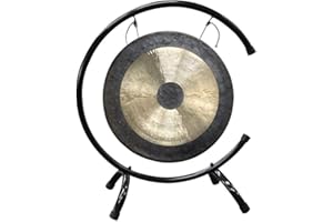 SUCASTLE Tam Tam Gong Whood Chau Gong mit Ständern und Holz Beater Traditioneller Chinesischer Chau Gong Fengshui Gong (Size : 50cm/19.7inch)