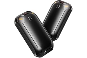 coldSky 2 Pack Hand Warmers Rechargeable, Dual Magnetic Electric Hand Warmer, Double-Sided Warming Portable Heater Reusable, 12 Max Heating Time Pocket Hand Warmers