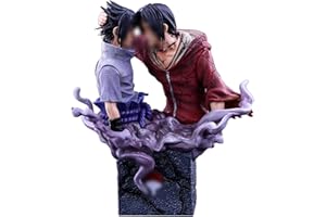 BSNRDX Action Figure Anime, Anime Heroes Action figure Uchiha Itachi e Sasuke Modello PVC Giocattoli Bambole Inscatolato Ornamenti Collezione Home Decor 17 CM, Multicolore