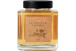 LE SOUFFLE D'ADORE Miel Acacia 100% Naturel – Pur et Liquide – Sans Sucre ni Additifs – Goût Doux – Énergie – Immunité – Miel Premium 500 g en Pot en Verre – Cadeau Gourmet Santé – Le Souffle d’Adore