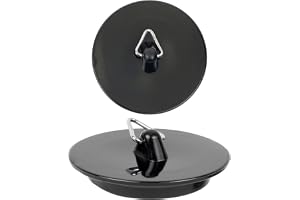 Universell Handfatspropp, Köksho Propp för avlopp Ø 43 till 39 mm, 1-3/4" och 1-1/2", 2-pack, PVC, Svart, Kök-spropp, Tvättst