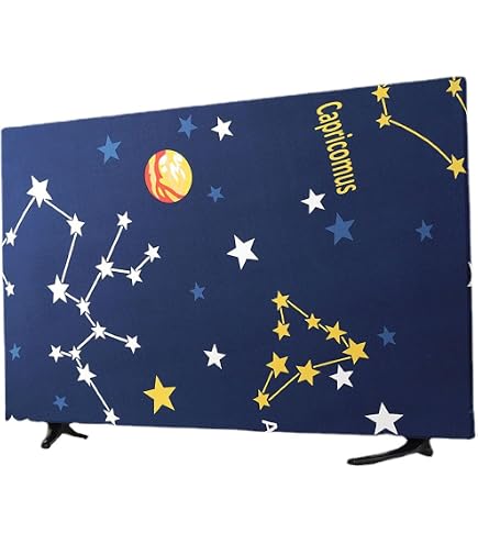 Funda Antipolvo Para TV 37-39 Pulgadas | Estampado Palmeras | Tela Poliéster Elástica | Universal Para LCD/LED/curvas