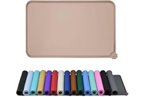 Reopet Tapis gamelle pour Chien et Chat - Silicone Anti-adhésif imperméable - Disponible en Plusieurs Couleurs, Tailles et utilisations