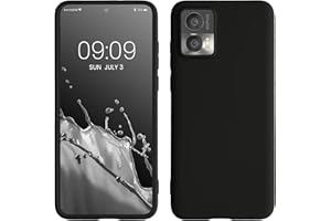 kwmobile Funda para Motorola Edge 30 Neo Carcasa - Ultrafina de TPU y Silicona con Bordes elevados anticaídas - Negro Mate